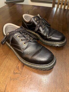 Dr. Marten’s Mens Dark Brown/Black Leather Lace-Up Work Shoes size 11